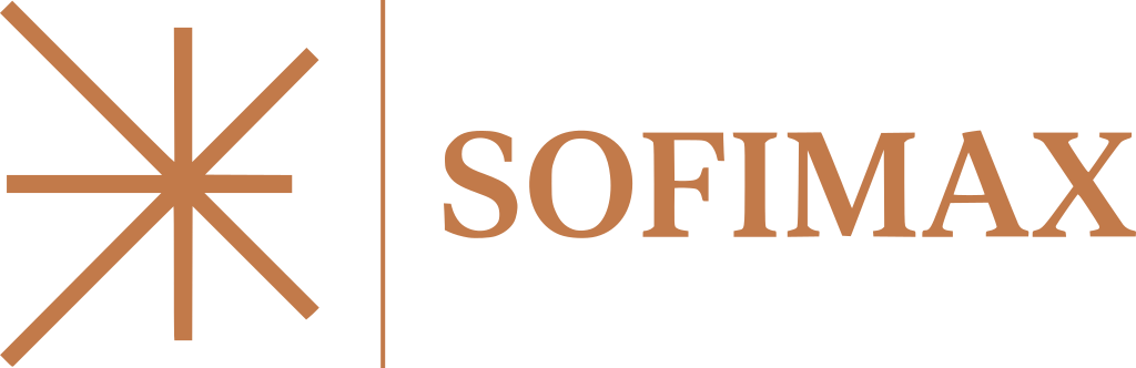 Sofimax — spark mark + wordmark